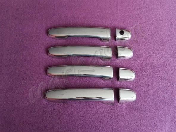 WOC Chrome Toyota Verso Krom Kapı Kolu 2002-2009 4 Kapı Paslanmaz Çelik ürün görseli 1