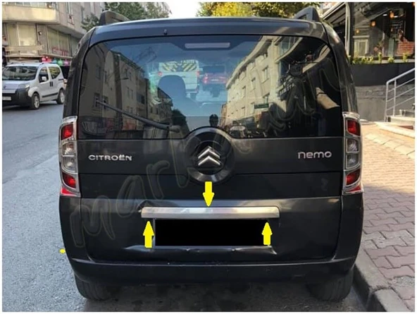 Citroen Nemo Krom Bagaj Çıtası 2008-2016 Paslanmaz Çelik ürün görseli 1