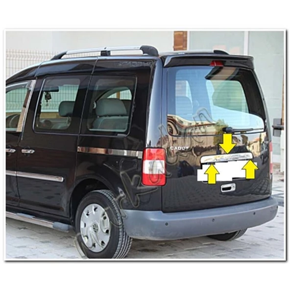 VW Caddy Krom Bagaj Çıtası 2004-2010 Tek Kapı Paslanmaz Çelik ürün görseli 1