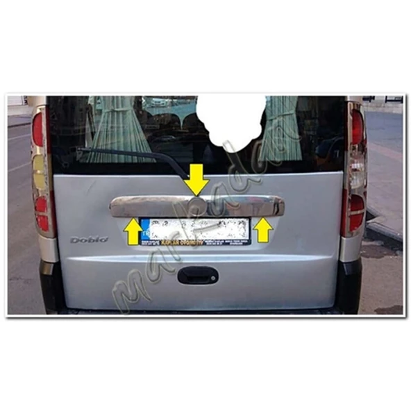 DB Chrome Fiat Doblo Krom Bagaj Çıtası 2006-2012 P.Çelik ürün görseli 1