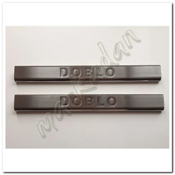 Markadan Fiat Doblo Krom Kapı Eşiği 2000-2012 2 Parça Paslanmaz Çelik ürün görseli 1
