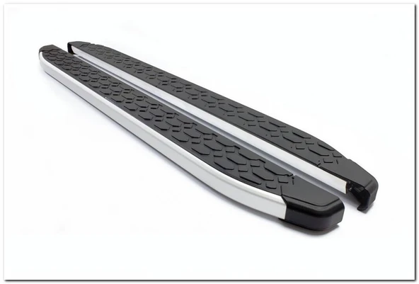 Omsa Line Citroen Nemo 2008 Sonrası Blackline Mat Alüminyum Alınlı Yan Basamak ürün görseli 1