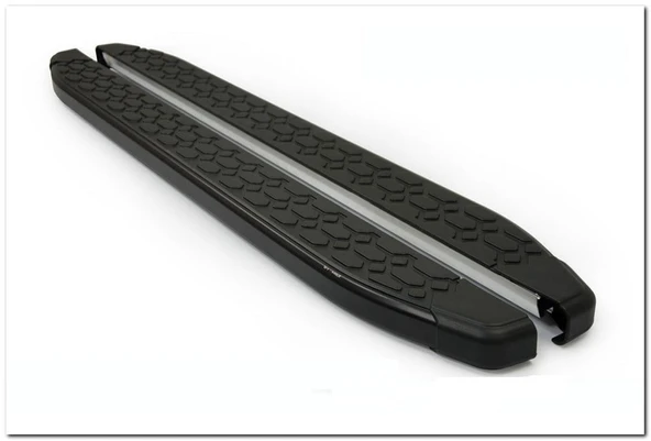 Omsa Line Ford Connect 2002-2014 Kısa Şasi Blackline Mat Siyah Alüminyum Alınlı Yan Basamak ürün görseli 1