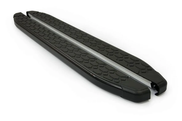 Omsa Line Audi Q7 2006-2015 Blackline Mat Siyah Alüminyum Alınlı Yan Basamak ürün görseli 1