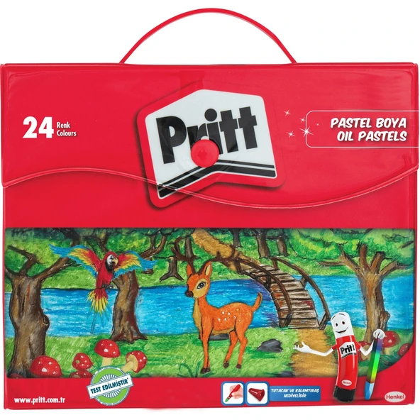 Pritt Pastel Boya 24 Renk Çantal 1048064 0675 1931 ürün görseli 1