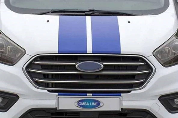 OMSA Ford Transit Tourneo Custom Krom Ön Panjur Çerçevesi 4 Parça 2018-2023 Arası ürün görseli 1