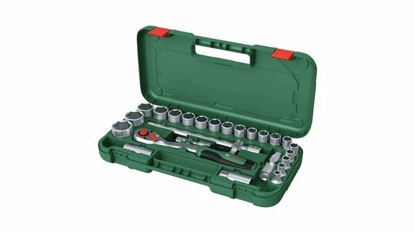 BOSCH 1/2" Cırcırlı Somun Sıkma Seti 25 Parça ürün görseli 1