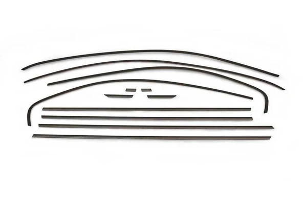 OMSA VW Jetta Sedan Siyah Krom Cam Çerçevesi 12 Parça 2010-2018 Arası ürün görseli 1
