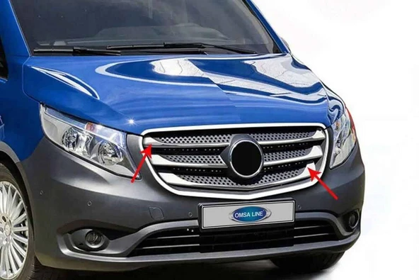 OMSA Mercedes Vito W447 Krom Ön Panjur 5 Parça 2019-2024 Arası ürün görseli 1