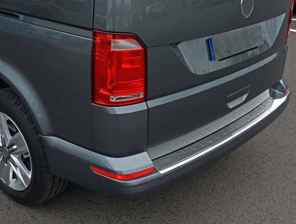 OMSA VW T6.1 Transporter Krom Arka Tampon Eşiği Çift Kapı (Taşlı) 2020-2023 Arası ürün görseli 1