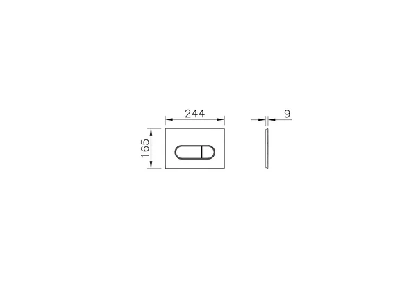 VitrA Root Round 740-2224 Kumanda Paneli, Soft Altın - Resim 3