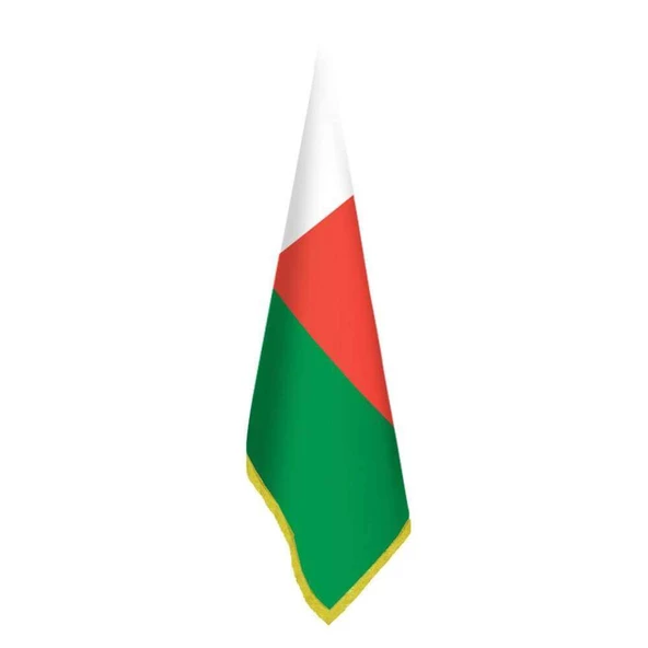 Madagaskar Bayrağı - Ofis-Makam-Toplantı Odaları - Saçaklı Makam Bayrağı ürün görseli 1