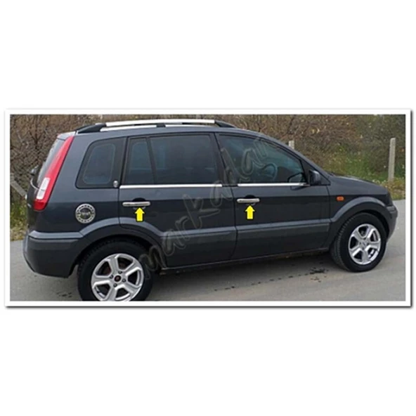 Ford Fusion Krom Kapı Kolu 2002-2012 4 Kapı Paslanmaz Çelik - Resim 4
