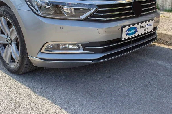 OMSA VW Passat B8 Krom Ön Tampon Çıtası 3 Parça 2015-2019 Arası ürün görseli 1