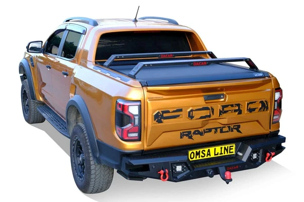 OMSA Ford Ranger Dakar V2 Çelik Arka Tampon Ledli Sensörlü-Sensörsüz 2011-2022 Arası ürün görseli 1