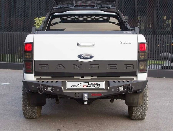OMSA Ford Ranger Dakar Çelik Arka Tampon Ledli Sensörlü 2011-2022 Arası ürün görseli 1