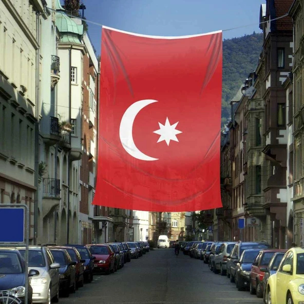 Son İmparatorluk Osmanlı Devleti Bayrağı - 17 Eski Türk Devletleri Bayrağı - 4x6mt Bayrak ürün görseli 1