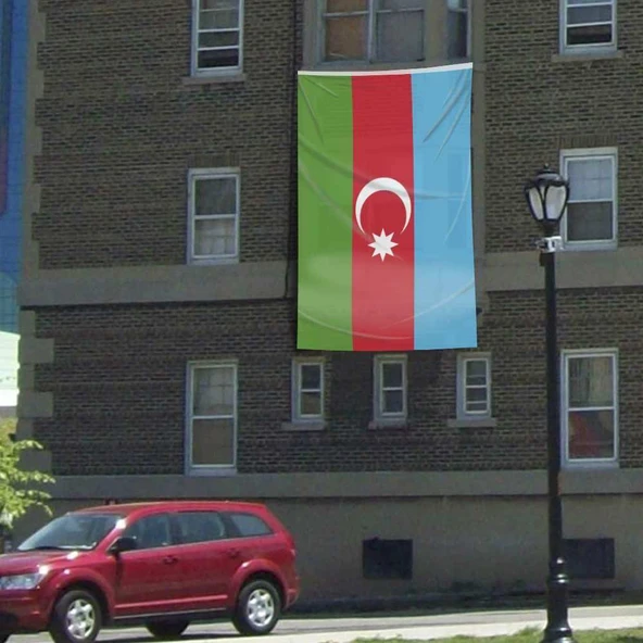 Azerbaycan Cumhuriyeti Bayrağı -300x450cm Raşel Kumaş Bayrak ürün görseli 1