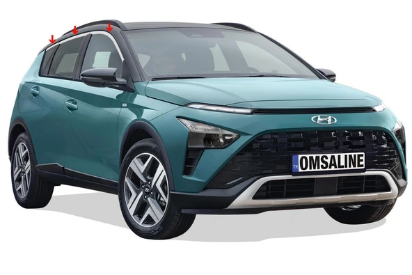 OMSA Hyundai Bayon Krom Üst Cam Çerçevesi 6 Parça 2021 ve Sonrası ürün görseli 1