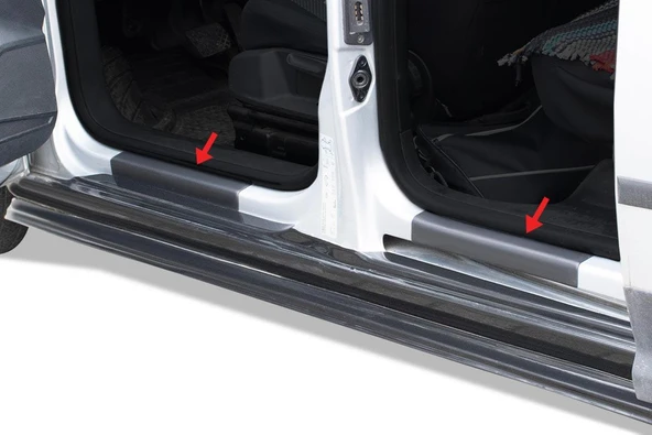 VW Caddy Kapı Eşiği Plastik 4 Parça 2003-2014 Arası - Resim 3
