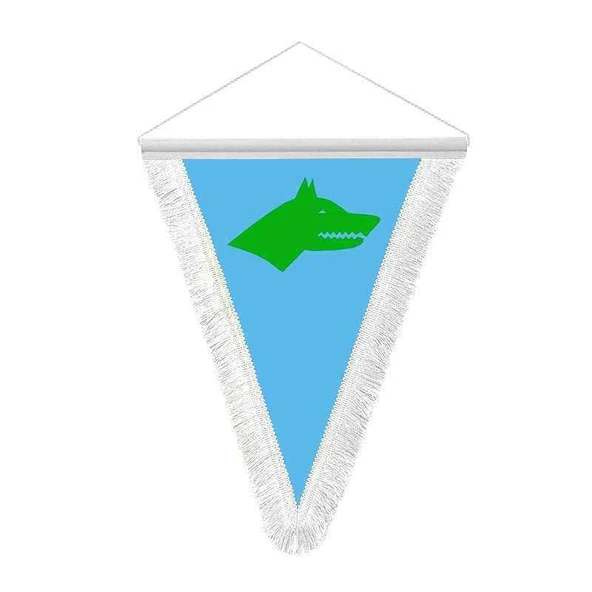 Göktürk Kağanlığı -17 Eski Türk Devleti Bayrağı -Saten Hatıra Üçgen Flama Bayrak ürün görseli 1
