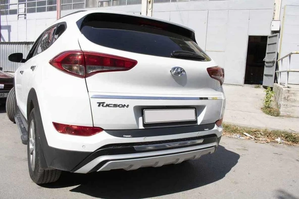 Hyundai Tucson Arka Tampon Eşiği Plastik Siyah 2015-2017 Arası ürün görseli 1