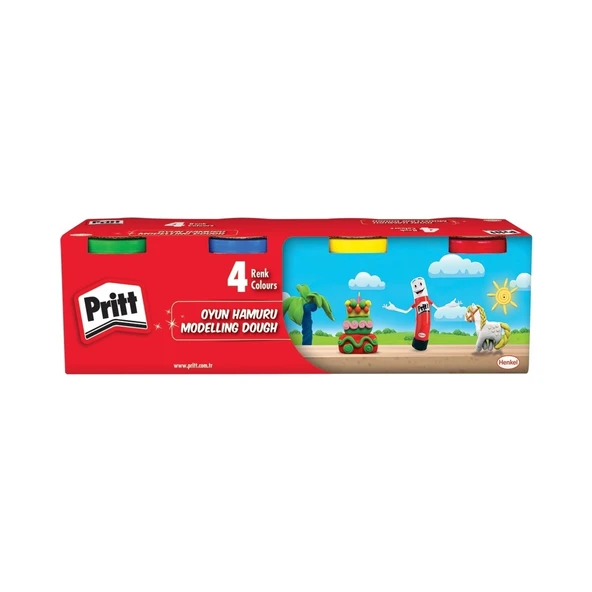 Pritt Oyun Hamuru 4 Lü 100Gr 1831458 2753 2760 ürün görseli 1