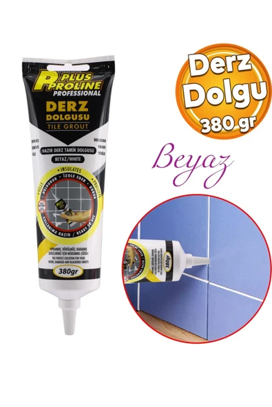 Beyaz Derz Dolgu 380 gr – Fayans, Seramik, Mermer, Duvar ve Zemin Tadilatı İçin | Wc & Banyo Tamir Dolgusu ürün görseli 1
