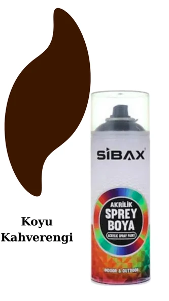 Sibax Akrilik Sprey Boya – 400 ml | Parlak Renkli Hızlı Kuruyan Boya | Metal, Ahşap, Cam, Plastik, Duvar Uyumlu | Tüm Renkler ürün görseli 1