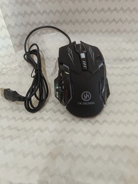 SİYAH -IŞIKLI OYUNCU MOUSE ürün görseli 1