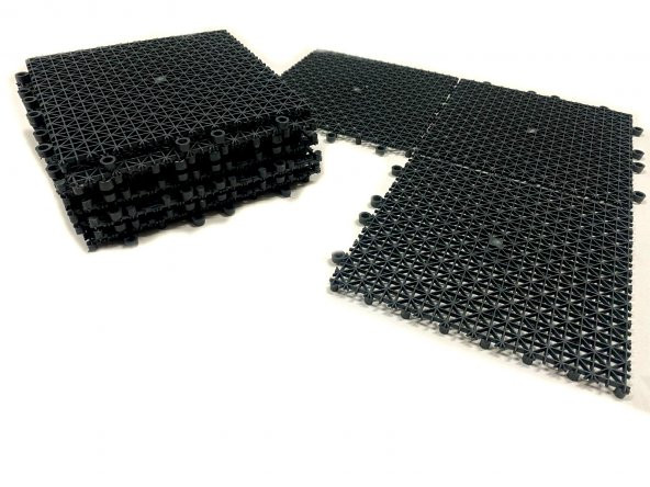 KIRILMAZ GEÇMELİ PLASTİK YER KAROSU 10 ADET YEŞİL RENK ürün görseli 1