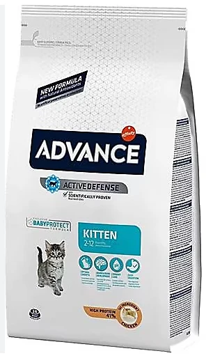 Advance Tavuk Etli ve Pirinçli Açık Yavru Kedi Maması 1 Kg ürün görseli 1