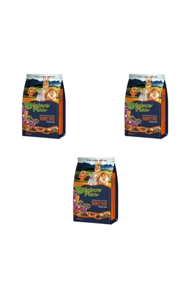 Nature Plan Tavşan Yemi 800 gr x 3 Adet ürün görseli 1