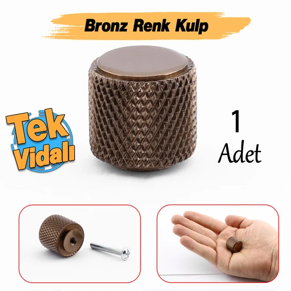 Tek Vidalı Çizgili Lüks Bronz Düğme Metal Kulp Çekmece Mobilya Mutfak Dolabı Dolap Kulbu Kulpları ürün görseli 1