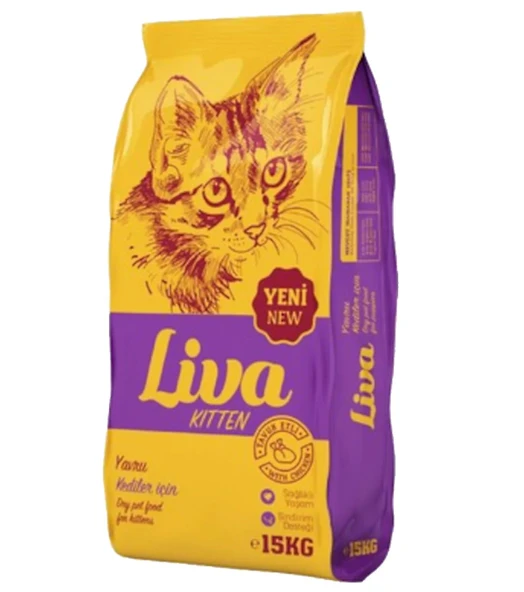 Liva Tavuk Etli Açık Yavru Kedi Maması 1 Kg ürün görseli 1