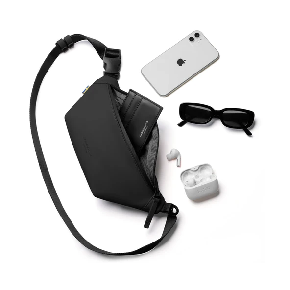 Gaston Luga Däsh Bumbag Bel Çantası - Black - Resim 4