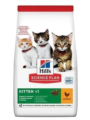 Hill's Science Plan Tavuk Etli Açık Yavru Kedi Maması 1 Kg ürün görseli 1