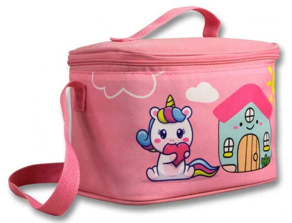 Ümit Çanta Kız Çocuk Beslenme Çantası (Thermo Isı Yalıtımlı) - Unicorn - Pembe Yeşil -  5052 ürün görseli 1