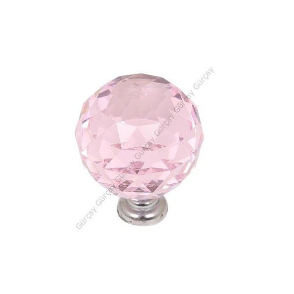 Kristal Kulp 30mm Pembe (2 Adet) ürün görseli 1