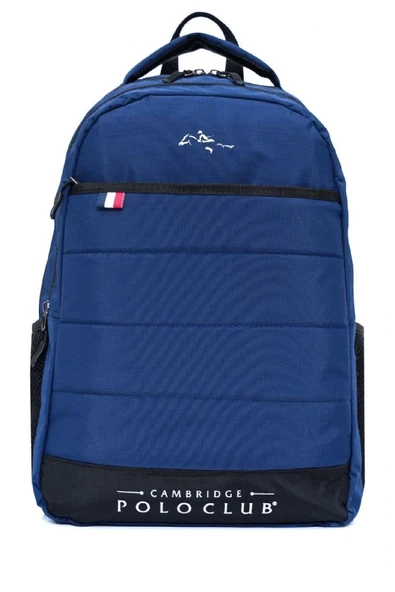 Cambridge Polo Club Minimalist Tasarım Lacivert Unisex Okul Günlük Seyahat Sırt Çantası - PLCAN2166-004 ürün görseli 1