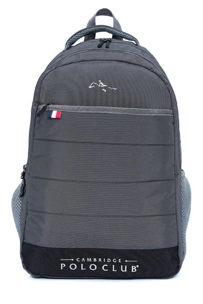 Cambridge Polo Club Minimalist Tasarım Gri Unisex Okul Günlük Seyahat Sırt Çantası - PLCAN2166-003 ürün görseli 1