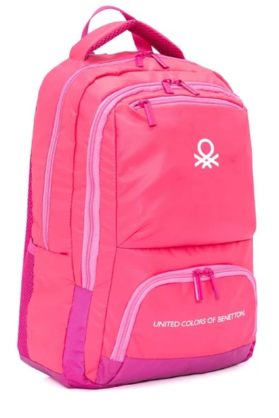 United Colors Of Benetton Kız Çocuk/Kadın Okul, Günlük ve Seyahat Sırt Çantası - Açık Pembe - 20879 ürün görseli 1