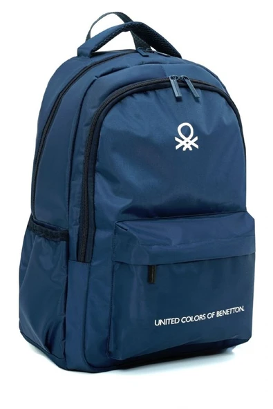 United Colors Of Benetton Unisex Çocuk/Yetişkin Okul Günlük ve Seyahat Sırt Çantası - Lacivert 20969 ürün görseli 1