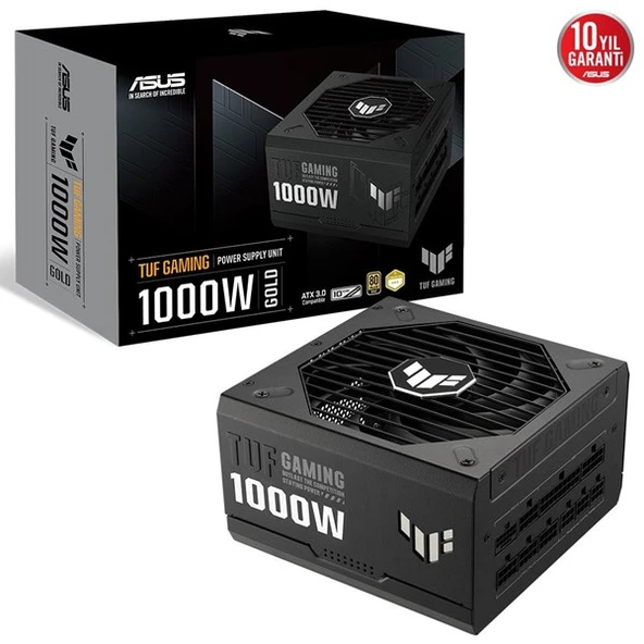 ASUS 1000W 80+ GOLD TUF GAMING TAM MODÜLER POWER SUPPLY BEYAZ ürün görseli 1
