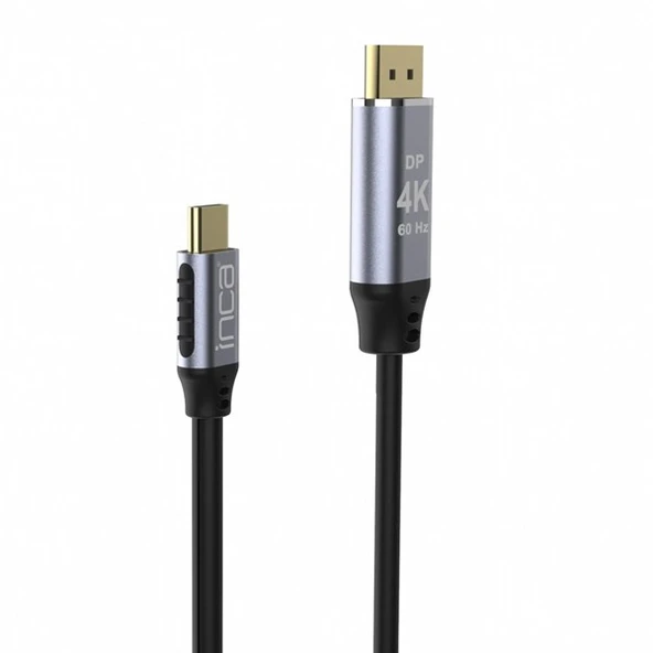 INCA ITCD-02TX 2metre TYPE-C - DP Görüntü Kablosu 4K - Resim 2