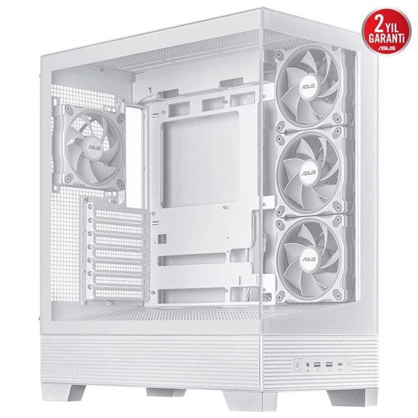ASUS A31 PLUS TG ARGB GAMING MID-TOWER PC KASASI BEYAZ ürün görseli 1