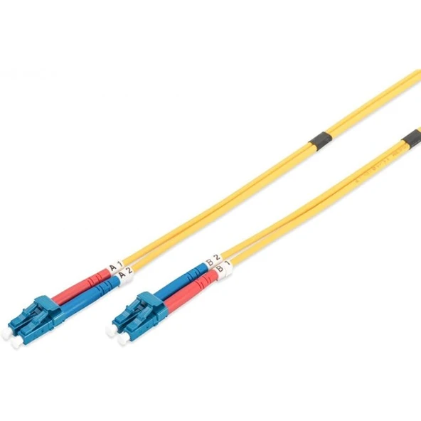 DIGITUS 1m SM LC-LC 9/125µ LSZH Duplex Fiber Optik Patch Kablo ürün görseli 1