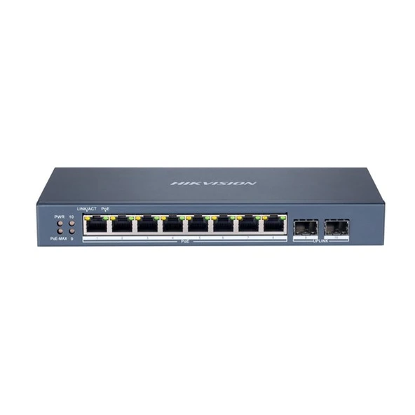 HIKVISION 8port 120w FULL PoE DS-3E1510P-SI GIGABIT 2X SFP Yönetilemez Switch ürün görseli 1