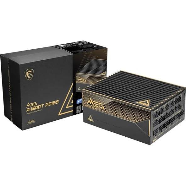 MSI 1600W 80+ TITANIUM MEG AI1600T PCIE 5.1 TAM MODÜLER POWER SUPPLY ürün görseli 1