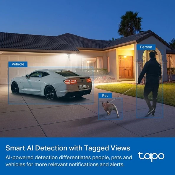 TP-LINK 4MP TAPO C720 IP Akıllı Projektor Kamera - Resim 6